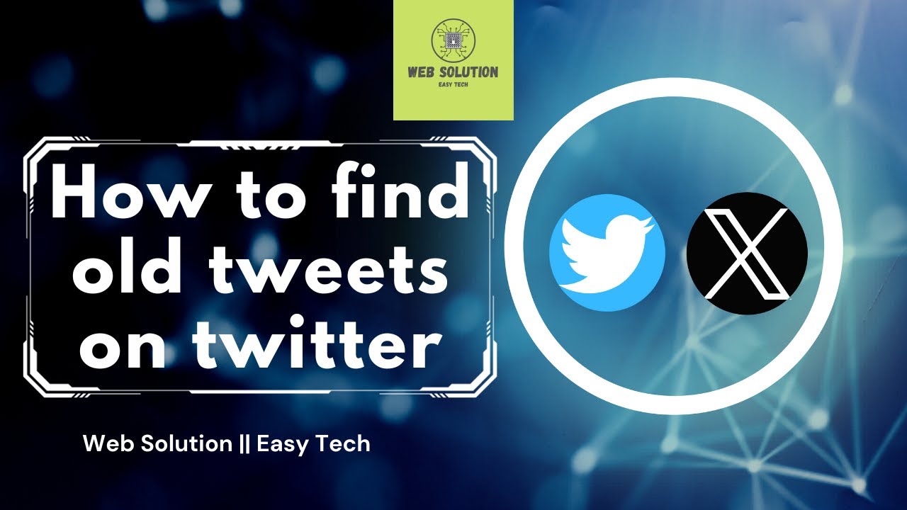 How to Find Old Tweets on Twitter || Web Solution - YouTube