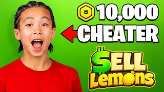 This KID Secretly Cheated To Win $10,000 In Sell Lemons🍋