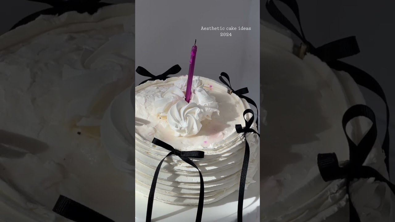 Aesthetic Birthday cake ideas 2024 bow trend 