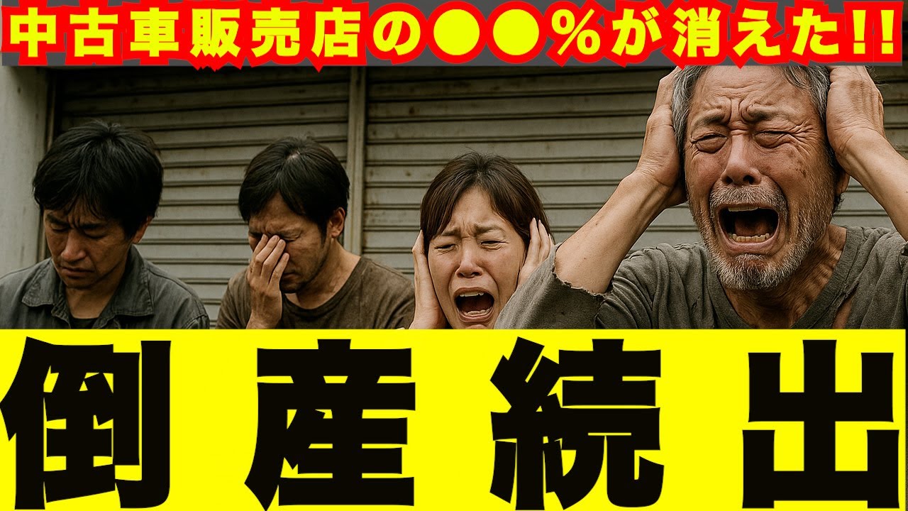 【理由がやばい！】中古車販売店が倒産続出！何があったのか？