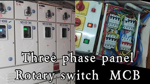 Three phase panel Rotary switch  MCB connection explain || Tamil