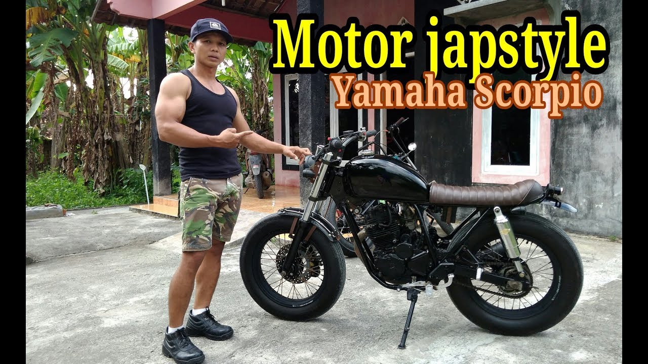 Modifikasi Motor  japstyle dari Yamaha Scorpio  motor  
