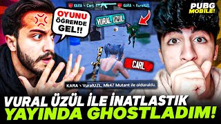 Vural Üzül İle İnatlaştik Beni̇ Vurdu Si̇ni̇rleni̇p Yayinda Ghostladim En İyi̇ Ghost - Pubg Mobile