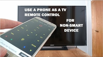 How to use a smartphone as a TV remote control for non-smart TV, no internet required