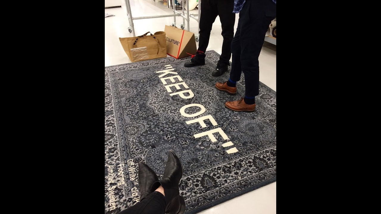 Virgil Abloh x IKEA KEEP OFF Rug 133x195 CM Black/White - FW18 - US