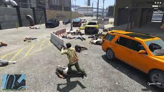 GTA 5 RDE 4.0.1  Vagos vs Salva Gang War + Ten Star Escape