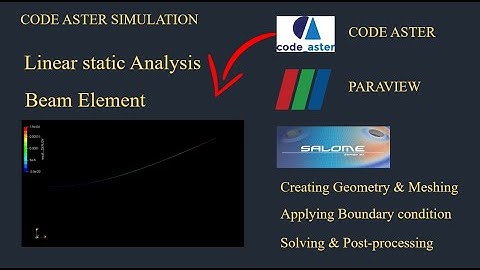 Salome meca tutorials for beginners -07 |Bending analysis of Beam using Code aster