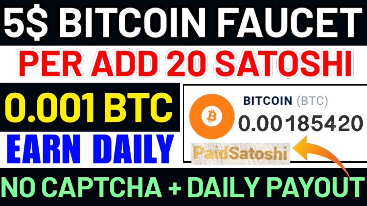 Best free 5 btc faucet Earn 0.001 btc free + Daily payout Bitcoin