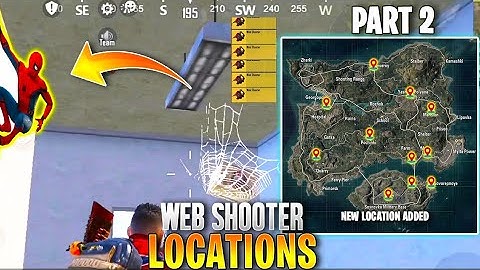 Spider Web Shooters All Locations In bgmi/Pubgm | Spider Man Mode WebShooter Secret Location Part 2