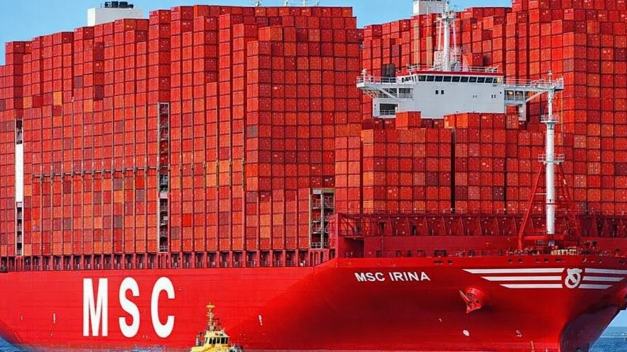 Внутри самого большого контейнеровоза в мире | MSC Irina