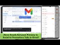 How To Move Emails Between Primary To Social To Promotions Tabs In Gmail