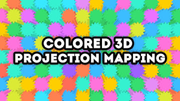 Colored 3D Projection Mapping || VJ Loops Pack
