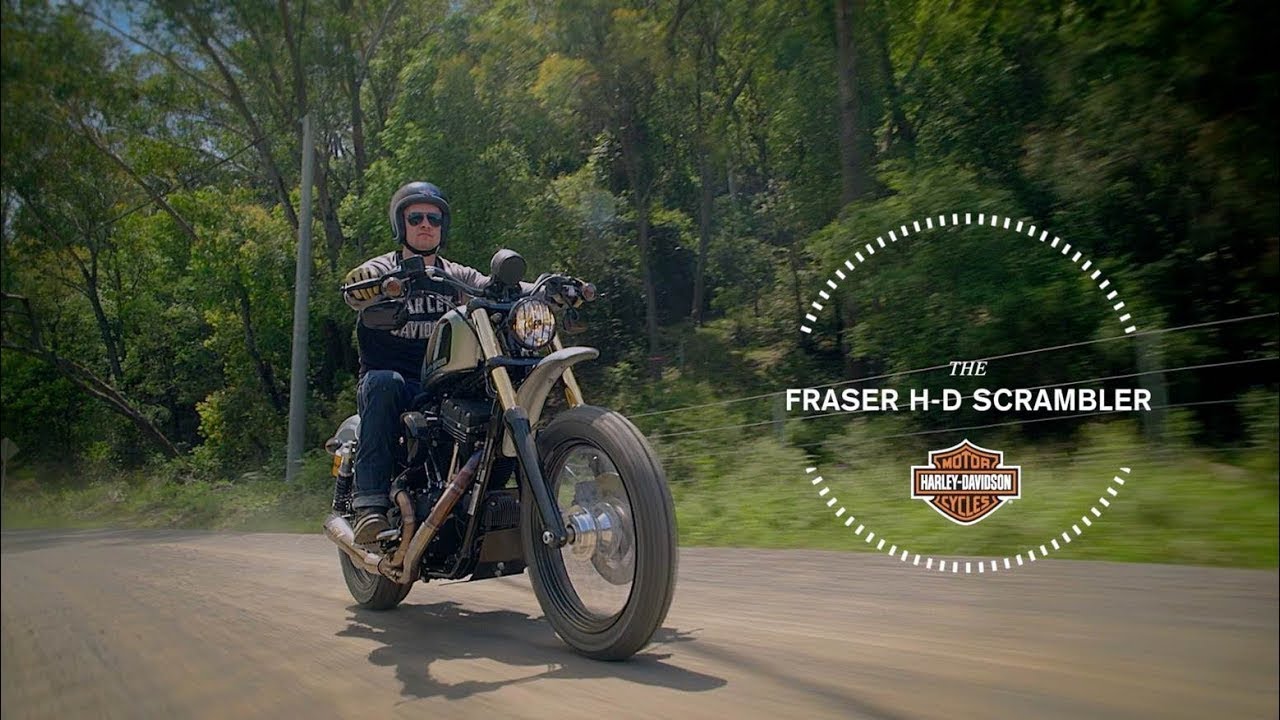 Fraser Harley-Davidson Dyna Scrambler - YouTube