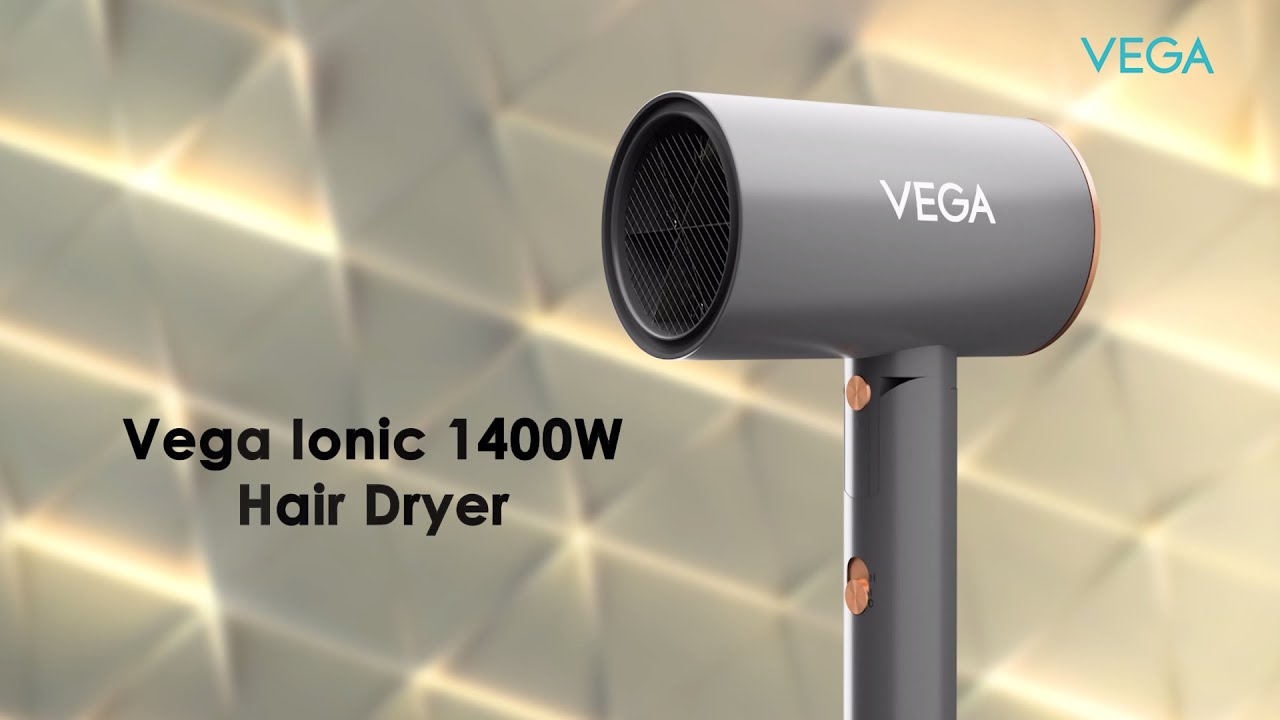Ultra Fast Drying | Moisture Locking | Vega Ionic 1400W Hair Dryer