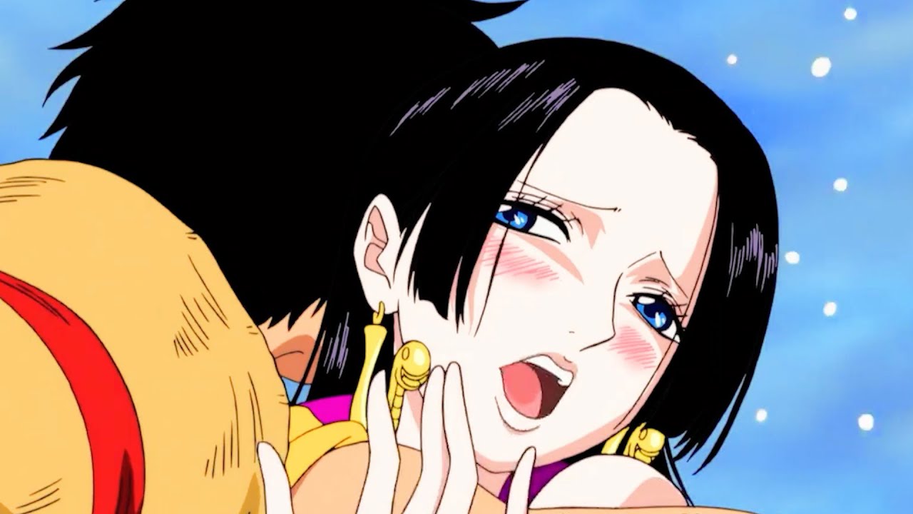 Hancock Was So Happy She Couldn't Stand When Luffy Hugged Her// ハンコックはルフィに抱きしめられたとき、嬉しくて立っていられなかった。