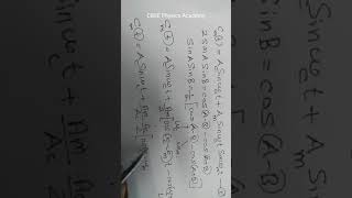 Amplitude Modulation Derivation