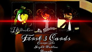 The First 3 Cards? (ESCAPE THE NIGHT ROBLOX) | Michaelxo