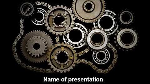 Mechanical Wheels PowerPoint Template by PoweredTemplate.com