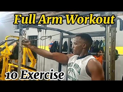 Full Arm Workout - 10 exercises to make your arms Big and perfect - YouTube