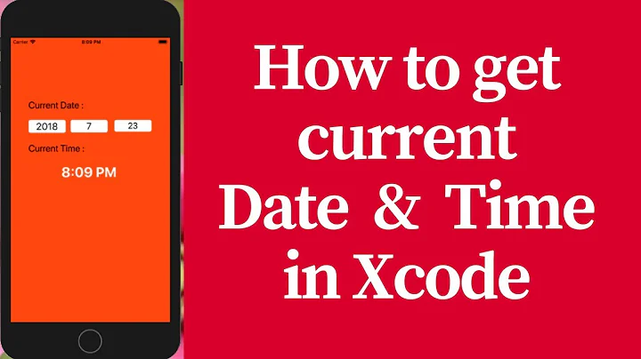 how to get current date and time in xcode