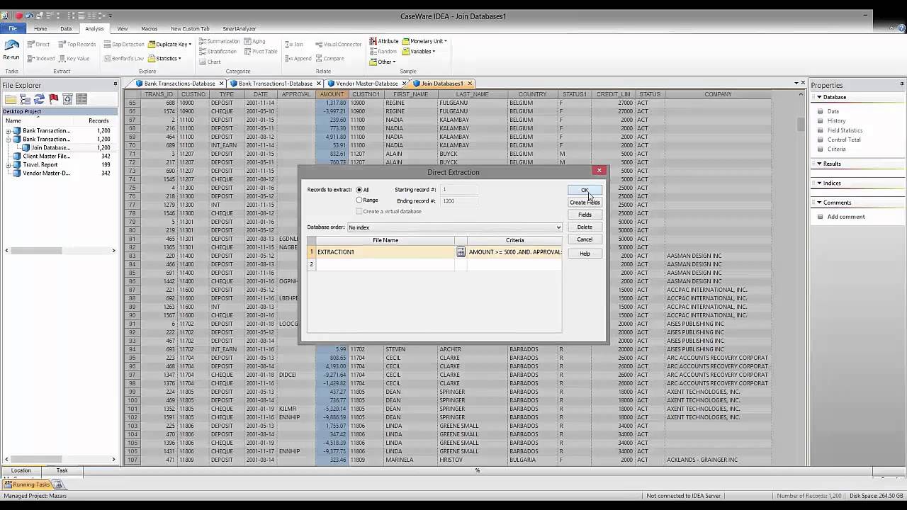 The Application of Benford's Law Within IDEA