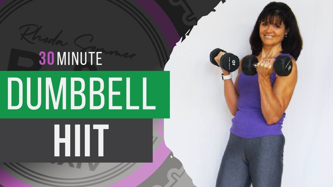 30 Minute Dumbbell HIIT FAT BURNING Low Impact Cardio Workout for Women ...