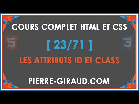Vidéo: Qu'est-ce que l'attribut class en HTML ?