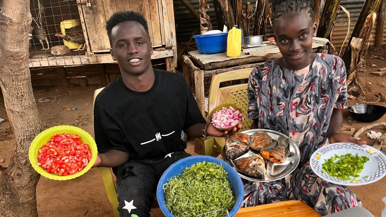 HOW TO COOK AUTHENTIC FISH STEW,KALES AND UGALI IN THE VILLAGE