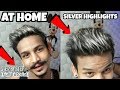 How to Highlight Silver Grey Hair (At Home) IN HINDI | PLATINUM HAIR COLOR AT HOME | Ratan Singh