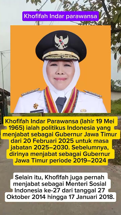 apa yang kalian tahu tentang Khofifah Indar parawansa ??#shortvideo #quotes