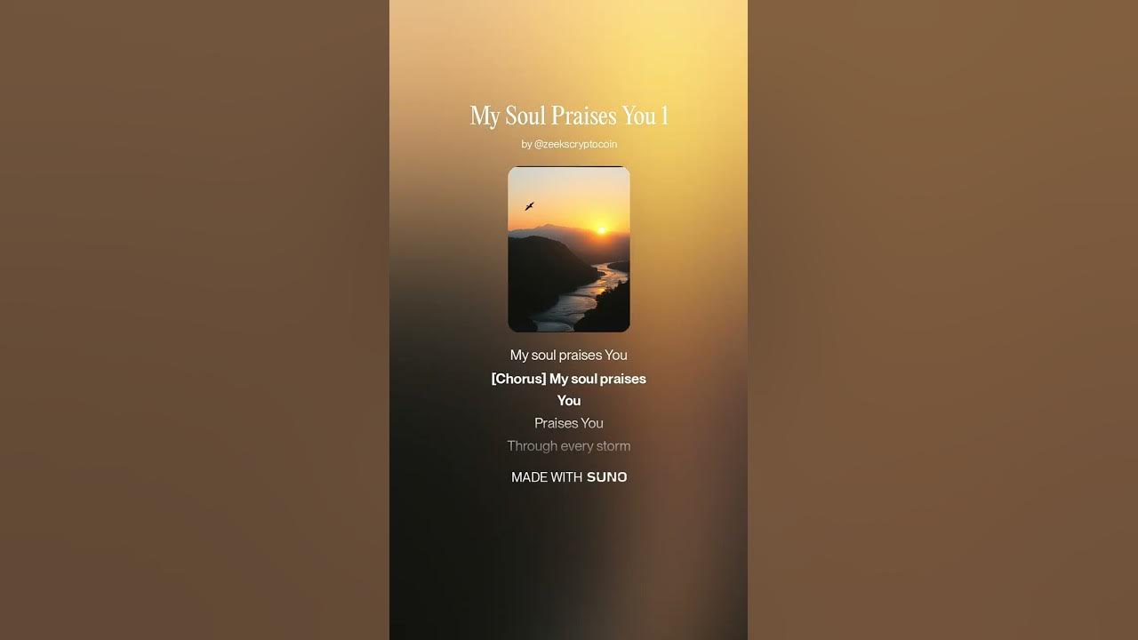 My Soul Praises You 1 #god #music #faith #songlyrics #song My Soul Praises You 1 #god #music #faith #songlyrics #song