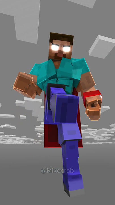 Zombie Becomes Muscle Herobrine and Defeats Wither Storm!