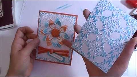 Brayer and Embossing Folder