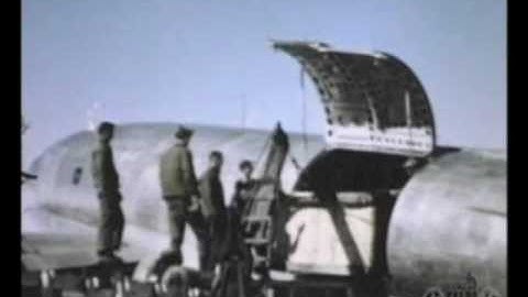 Unloading Freight from a C-46 at Barter Island