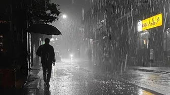 Right now, All I can do is walking in the Rain. Relaxing Sound for Sleep Meditation. White Noise.