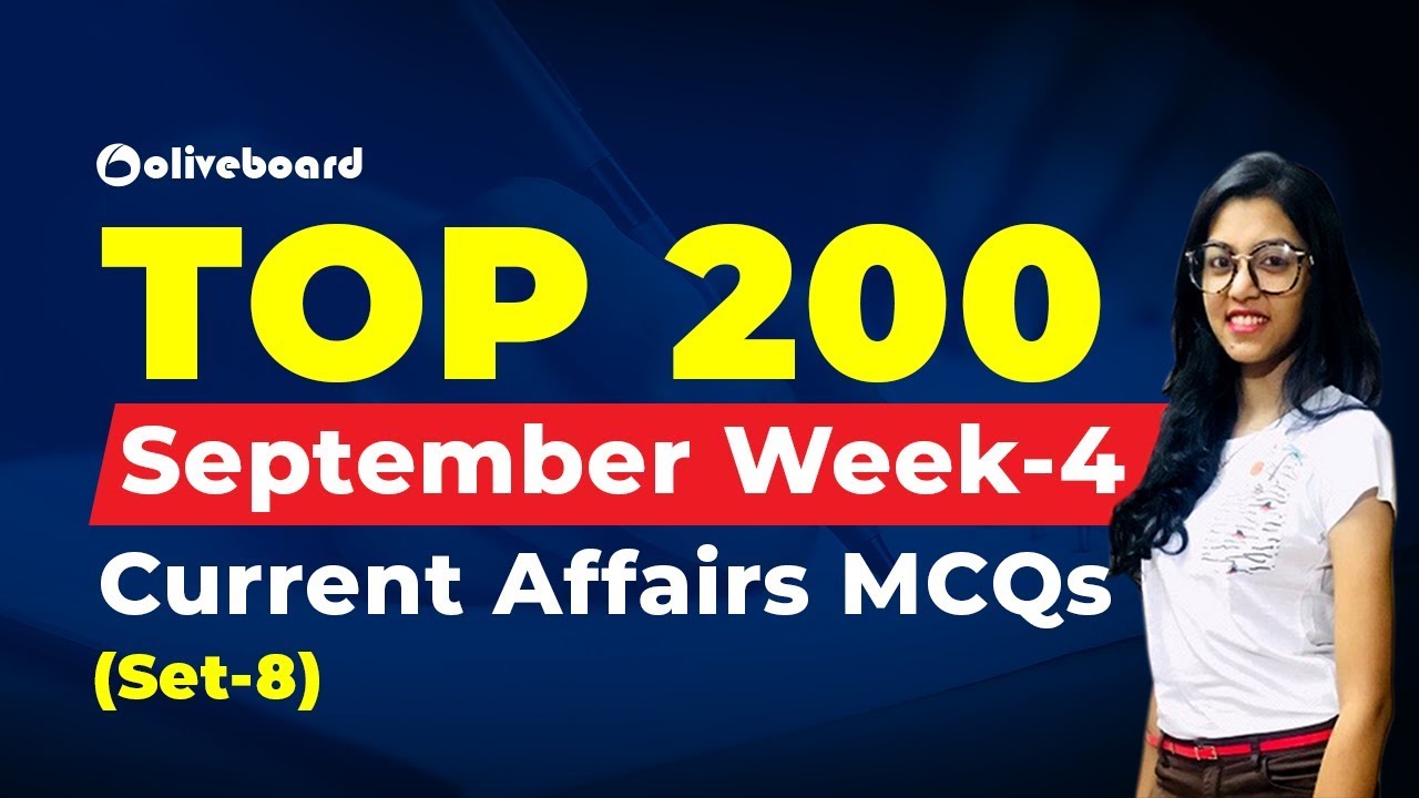 Top 200 September Current Affairs MCQs | IBPS PO General Awareness (Set ...