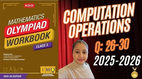 ✅SOF IMO Class-3🏅2025-2026🏅Computation Operations Q: 25-30 💯 Achievers Section