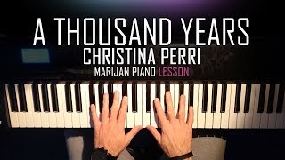 How To Play: Christina Perri - A Thousand Years | Piano Tutorial Lesson + Sheets