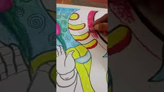 How to draw Ganesha face 🎉