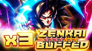 3x ZENKAI BUFFED LF SSJ4 GOKU IS A JUGGERNAUT OF PURE POWER! | Dragon Ball Legends