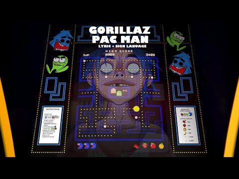 Gorillaz - Pac Man Lyrics + Swedish sign lanuage.