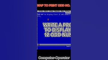 QBASIC program to print first 12 Odd number #facts #amazingfacts #amazingfact