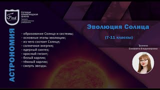 Олимпиадная астрономия 7-11 класс. Занятие 19: Эволюция Солнца.