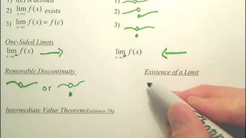1.4a Continuity and One-Sided Limits - Calculus