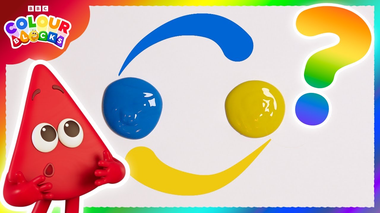 Смешивание цветов 1 | Учим цвета — мультфильмы для детей | Colourblocks
