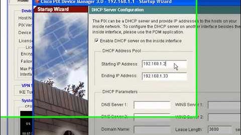 Set up a  Cisco PIX Firewall with the PDM