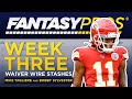 Live: Week 3 Waiver Wire Stashes (2019 Fantasy Football)