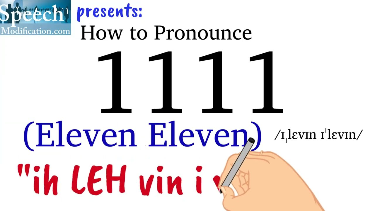 How to Pronounce 1111 (the Year and the Number) - YouTube