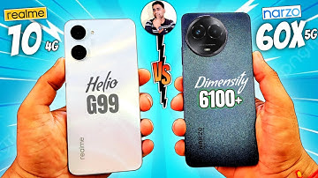 NARZO 60X Vs Realme 10 Speed Test | Dimensity 6100+ Vs Helio G99 | Atul Tech Bazaar