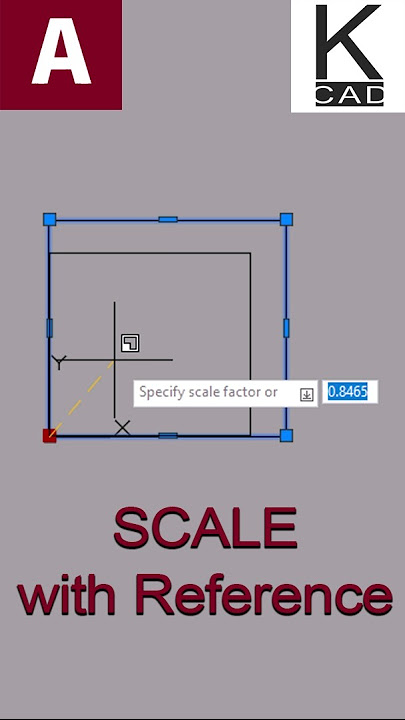 SCALE with Reference - #autocad #command #tutorials #scale